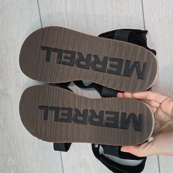 Merrell Women Juno Mid Ankle Strappy Leather Platform Sandals shoes sz 6 - Picture 10 of 11